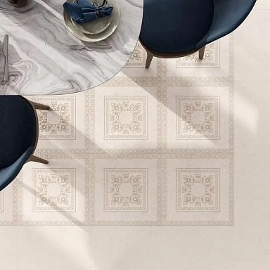 Бордюр Kerama Marazzi 19027/3F Резиденция беж структурированный 20х9.9