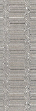 Kerama Marazzi OP/B201/12137R Декор Безана серый обрезной 25*75