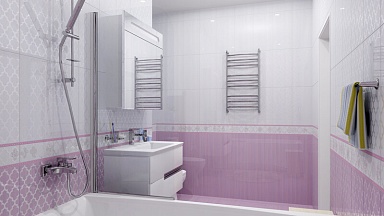 Laparet Бордюр стеклянный лиловый 2х50