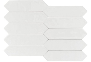 Плитка Smile Tile Picket Bianco 7.5x30