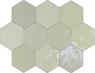 Плитка Wow 122083 ZELLIGE HEXA MINT 10,8x12,4