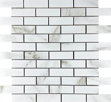Декор Velsaa Mosaic Statuario Eva brick bone 32.1x29.9