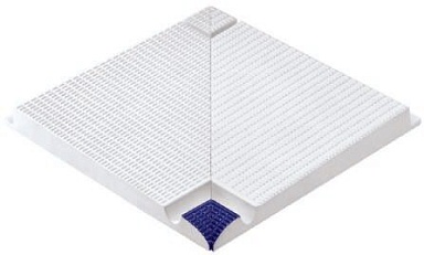Бордюр Serapool 104-2027 IK Внутренний угол с сетчатой поверхностью Cobalt 29,5x29,5