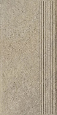 Ступень Paradyz Eremite Crema Stopnica Prosta Struktura Mat 30x60