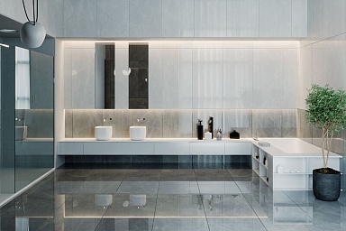Керамогранит Pieza Ceramica FL016012G Florido White Глянец 60х120