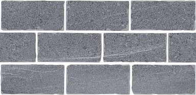 Kerama Marazzi BR023T Бордюр Роверелла серый мозаичный 34,5x14,7x0,9