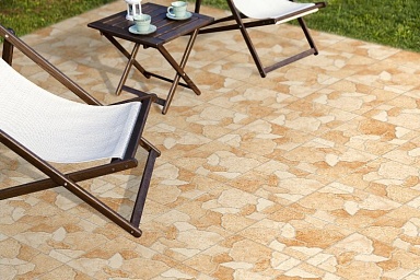 Керамогранит Global Tile GT149VGNG Roxy Бежевый Камни 29.3x29.3