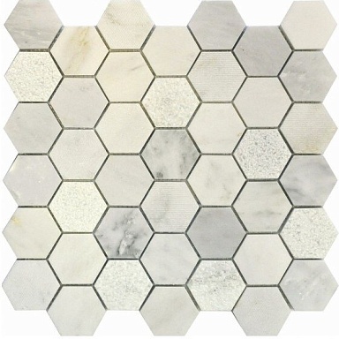 Мозаика Q-Stones QS-Hex003-3f-48P/10 30,5*30,5