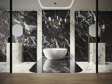Керамогранит Ape A041062 Black Hispania Natural Rect 120x278