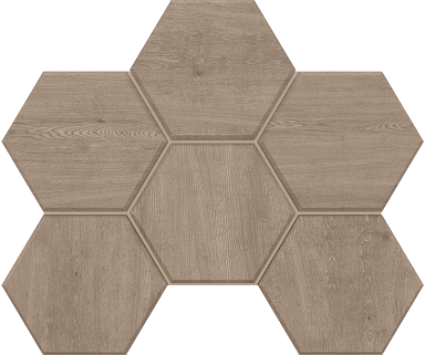 Estima Мозаика CW02 Classic Wood Hexagon неполированная 25x28.5