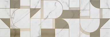 Декор Marazzi Italy M8T5 Allmarble Wall Golden White Satin Decoro Club 40x120