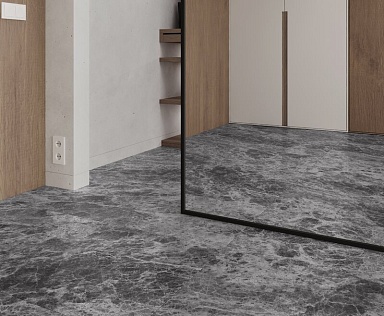 Керамогранит Laparet LP6060G0111R Bohemian Grigio серый матовый карвинг 59,5х59,5