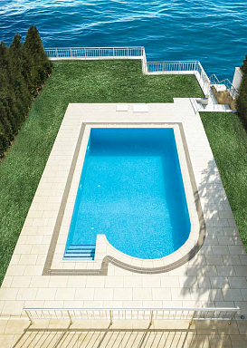 Керамогранит Serapool 25400 Relief Antislip Beige 25x25