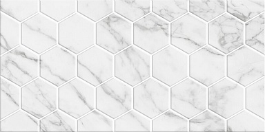 Березакерамика Декор Marble Гексо белый 30х60