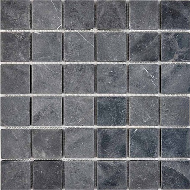Мозаика Pixmosaic PIX249 Nero Marquna из мрамора матовая 48x48 305х305x6