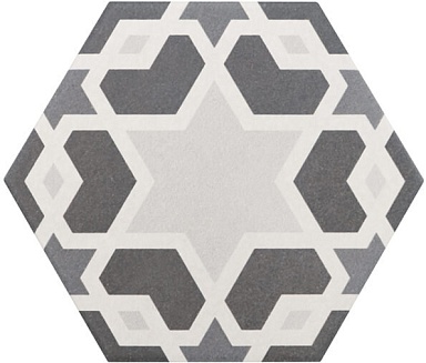 Декор Equipe 21357 Hexatile Harmony B&W 17,5x20