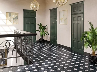 Керамогранит Kerama Marazzi 1268HS Сансеверо черный 9.8*9.8