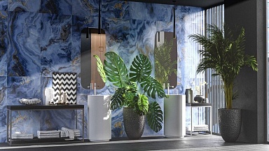 Керамогранит Neodom N20768 Explosion Blue Polished 60x120
