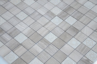 Мозаика Caramelle Mosaic Art Emperador light 48x48x8 300x300x8