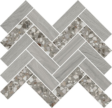 Мозаика Kerama Marazzi T042/SG5267 Монтиони мозаичный серый 34x35,5