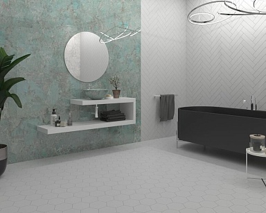 Плитка Dune 187861N Flat White Gloss 7.5x30