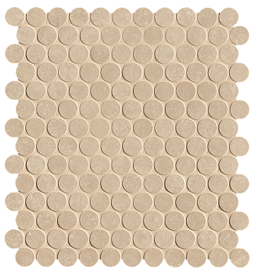Мозаика FAP Ceramiche fRNJ Nobu Beige Gres Round Mosaico Matt 29,5x32,5