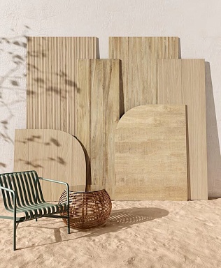 Керамогранит Fondovalle WOB013 Woodblock Brave Stripy Oak 3D Texture 120x278