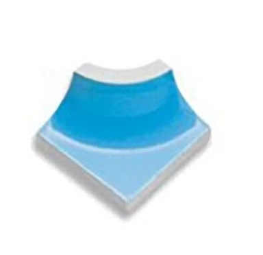 Декоративная вставка Serapool 60121 Внутренний торцевой угол Light Blue 4x4