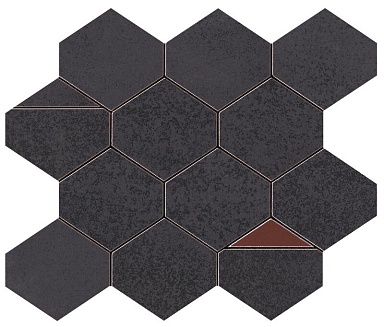 Мозаика Atlas Concorde Italy 9BNI Blaze Iron Mosaico Nest 29.4x25.8