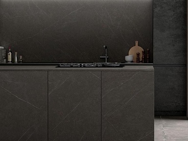 Керамогранит Tau Ceramica Allure Black Soft Matt 160x320
