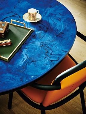 Керамогранит Laminam LAMFF00715_IT Fluido Solido Blu Lucidato 12+ 1620x3240