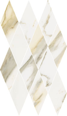 Мозаика Italon 620110000203 Stellaris Calacatta Gold Mosaico Diamond Lux 28x48