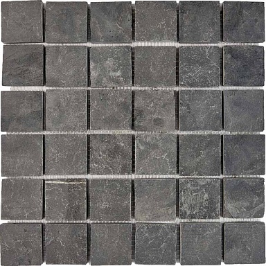 Мозаика Pixmosaic PIX298 Slate Black из сланца 48х48 305х305