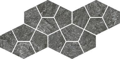 Декор Italon 620110000248 Magma Graphite Mosaico Prism 41.3x20.5