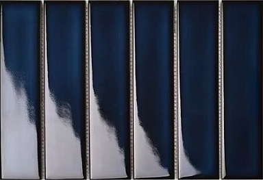 Мозаика Porcelain mosaic Y45PW07 Strip Черная глянцевая 4.5x19.5 28.8x19.5