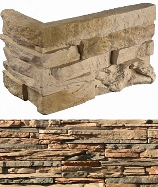 Искусственный камень White Hills 102-45 Кросс Фелл угловой 7х25,5x10 (6х15,5x10)