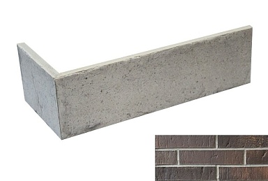 Клинкерная плитка Interbau INT337 Угловой элемент RetroBrick 290/115х52х12