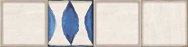 Декор Eletto Ceramica 586832001 Faenza Cobalt Flor Frise 1 15.6x63