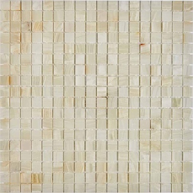 Мозаика Pixmosaic PIX200 White onyx из оникса полированная 15x15 305х305х6