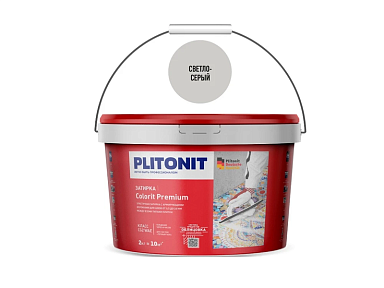 Смеси и затирки Plitonit Colorit Premium Биоцидная (0.5-13 мм) Светло-серая 2 кг
