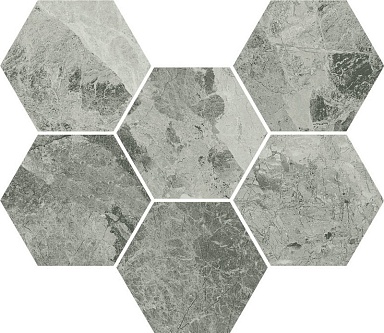 Декор Italon 620110000067 Charme Extra Silver Mosaico Hexagon 25x29