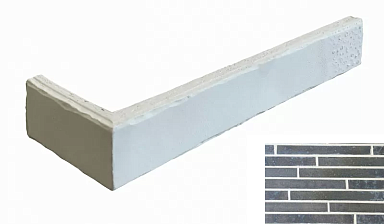 Клинкерная плитка Terramatic Forta Brown Riegel 2301/2 R (Y) угловая 400x40x14