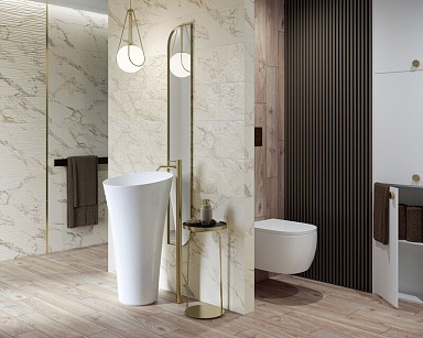 Плитка Paradyz Serene Bianco Rekt 25x75