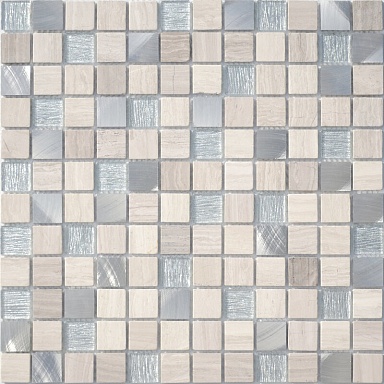 Мозаика Caramelle Mosaic Silver Flax 23x23x4 298x298