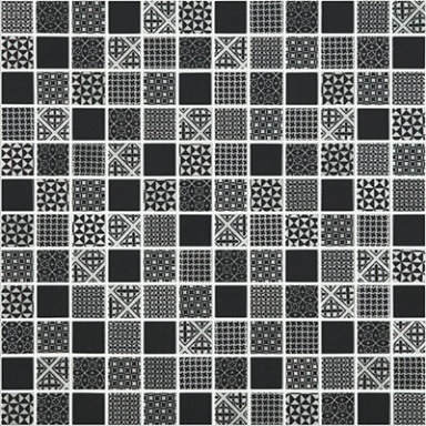 Vidrepur Мозаика Born Black 31.5x31.5 (на сетке)