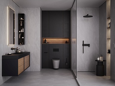 Керамогранит Gracia Ceramica 010400001230 Super stone grey серый PG 01 60х120