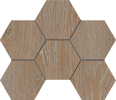 Estima Мозаика KW01 Kraft Wood Rusty Beige Hexagon структурированный 25x28,5