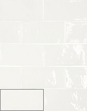 Плитка Ape A036393 Power White Gloss 6.2x12.5