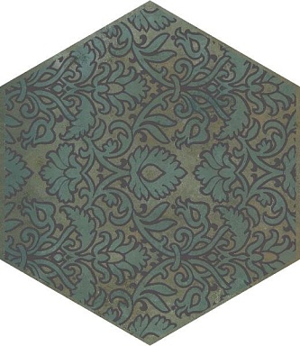 Декор Kerama Marazzi VT/B560/SG23037N Гроссето зеленый 20x23,1