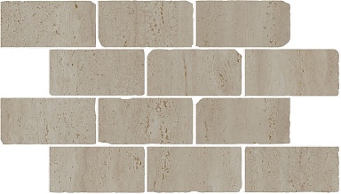 Kerama Marazzi BR034 Бордюр Сан-Марко мозаичный бежевый матовый обрезной 46,5x26,5x0,9
